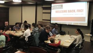January 2018 FRC Welcome event in Rutherford Hall