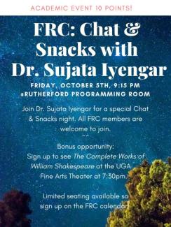 Chat & Snacks 10.5.18