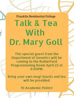 Talk & Tea 4.22.19