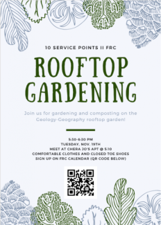 Rooftop Gardening Flyer