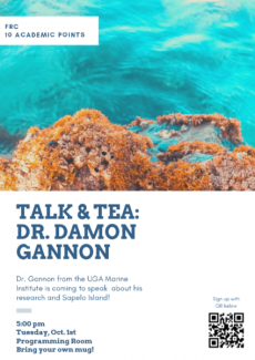 Talk & Tea with Dr. Damon Gannon poster