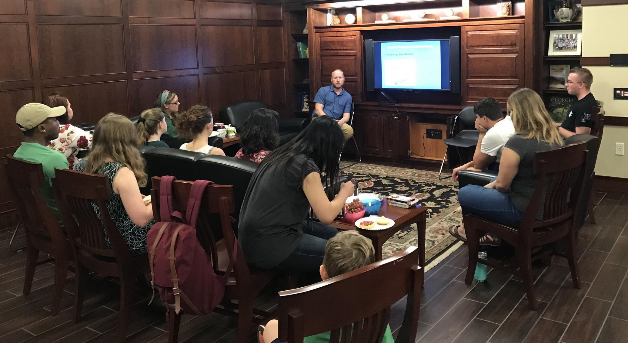 Talk and Tea with Dr. Damon Gannon of UGA Marine Institute