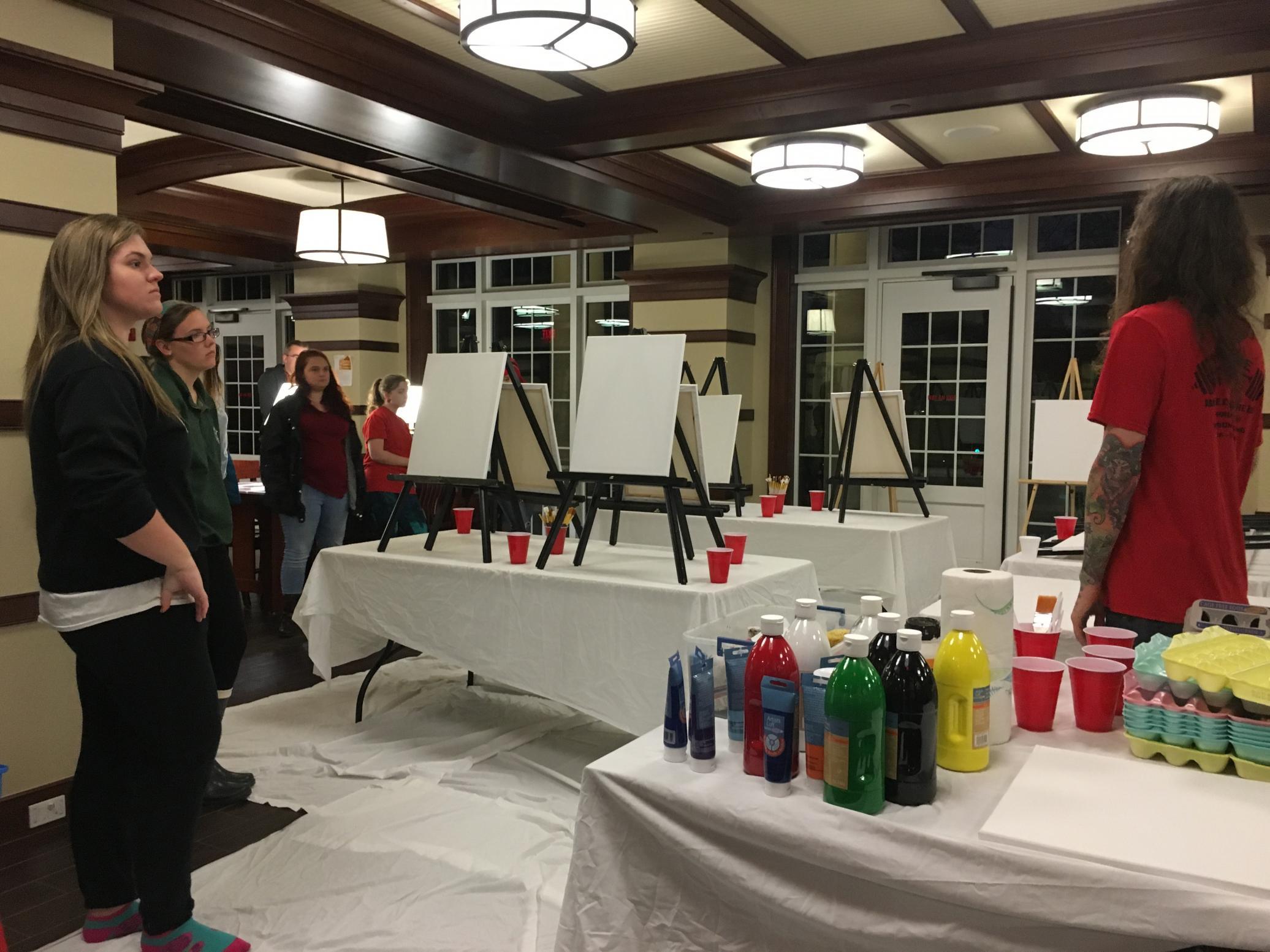 December art class & talk by professional artist, Daemion Goodwin