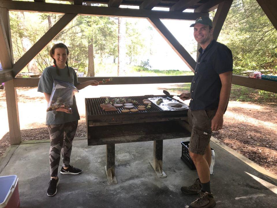Chera Watts and Dr. Ben Ehlers Grilling Great Food!