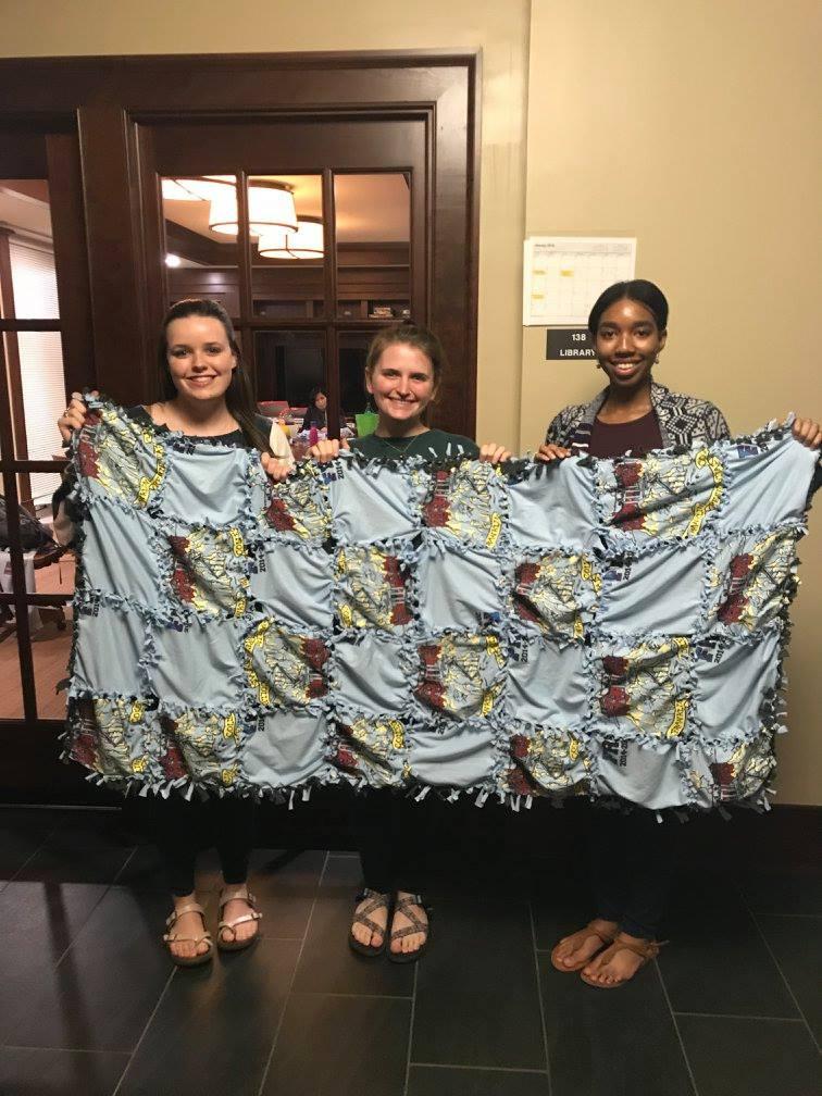 Finished T-Shirt Blanket to Donate!