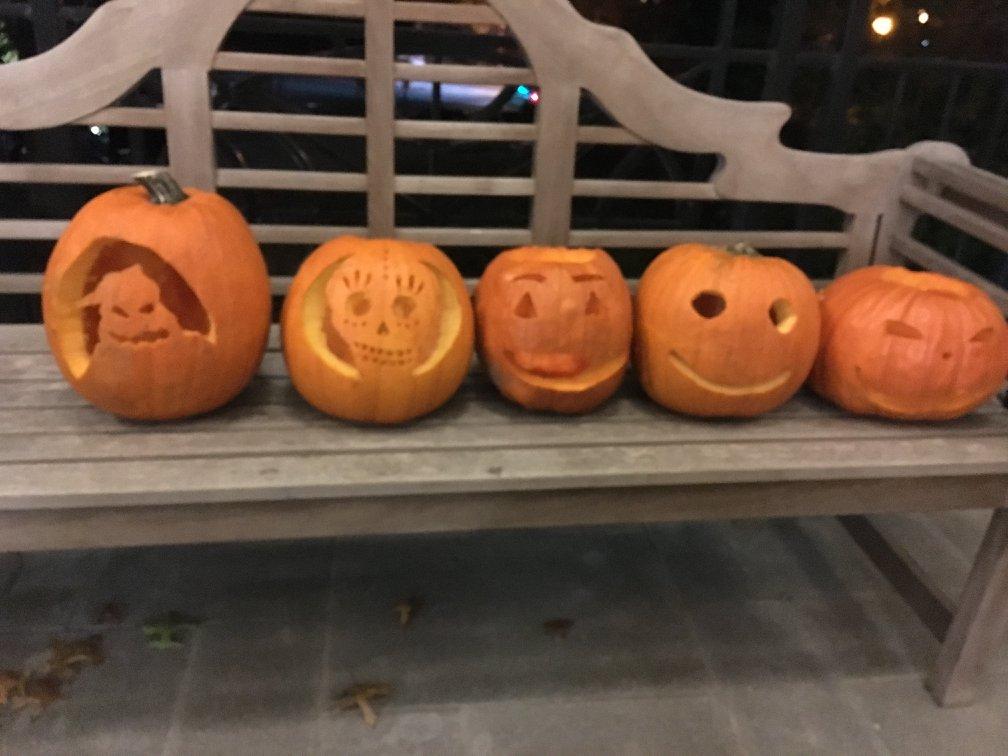 Carved pumpkins