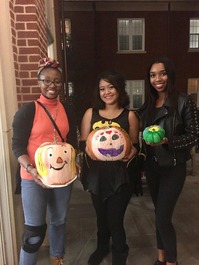 Painted pumpkins