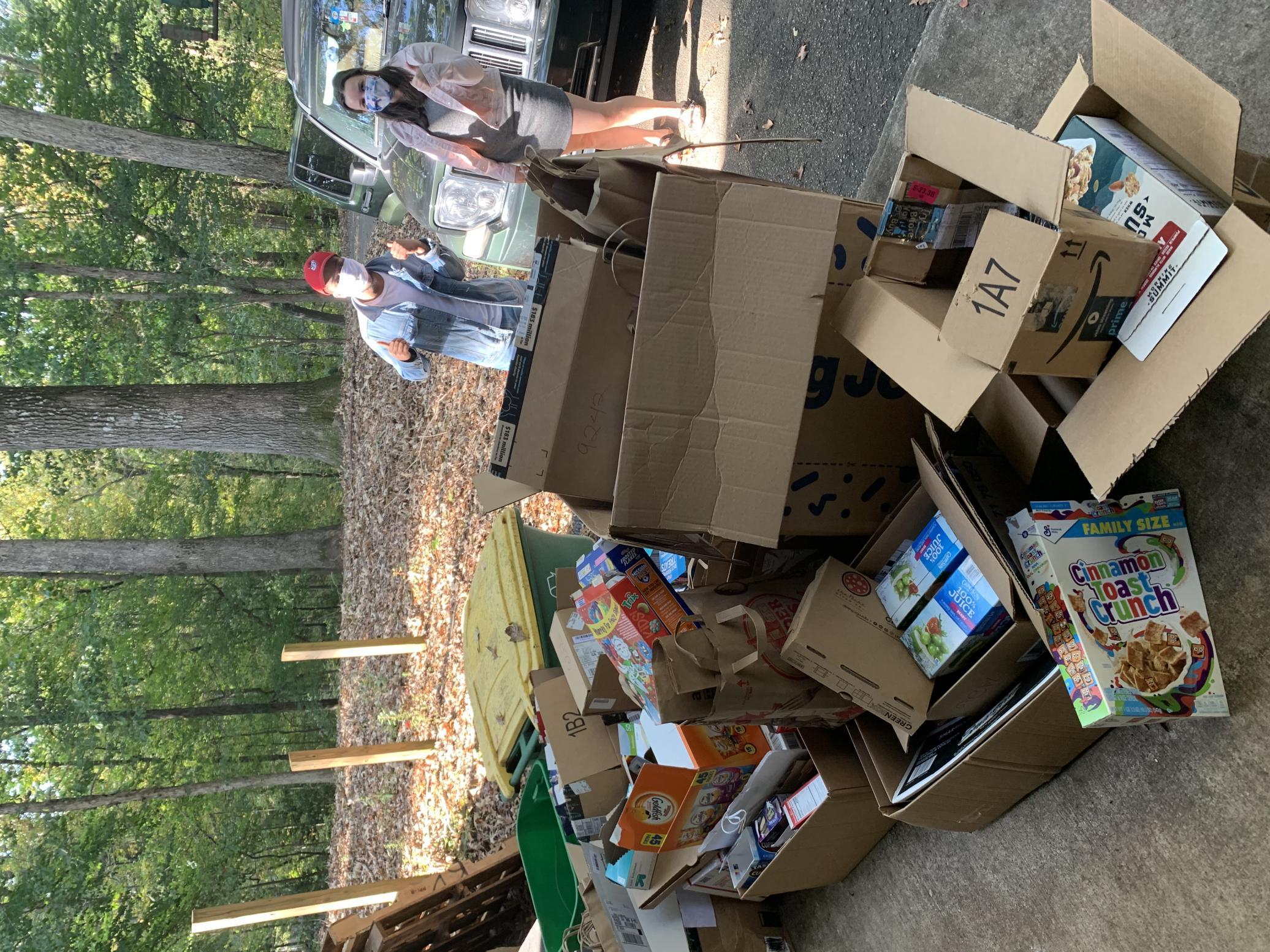 DA's Grace and Gabe take cardboards to Bear Hollow Zoo