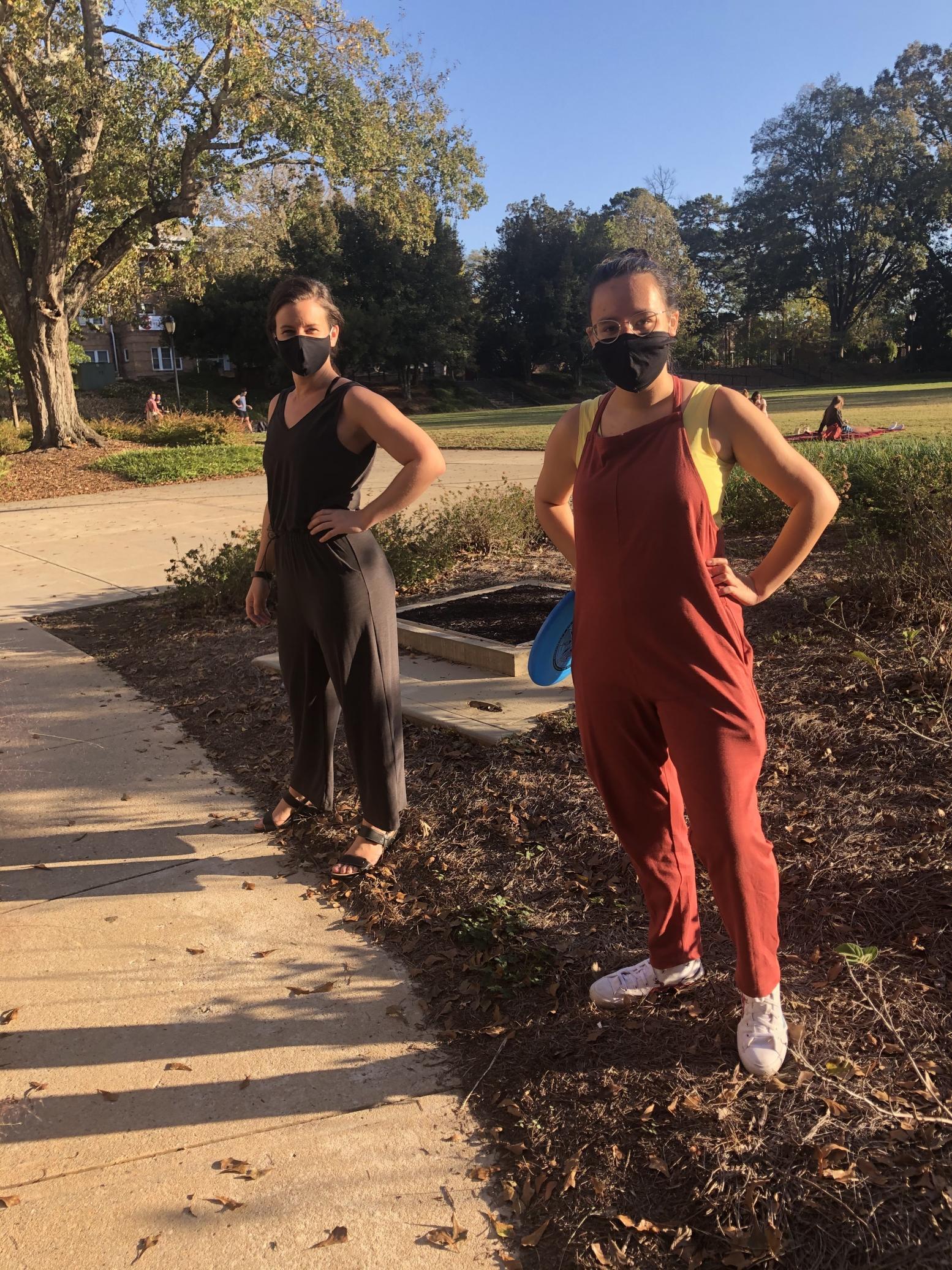 Chera Jo and Casey exercise on Myers Quad