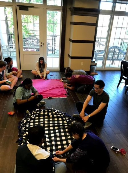 Blanket service event in Rutherford Hall