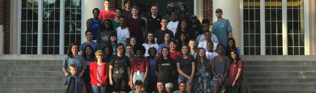 FRC group shot on steps of Rutherford