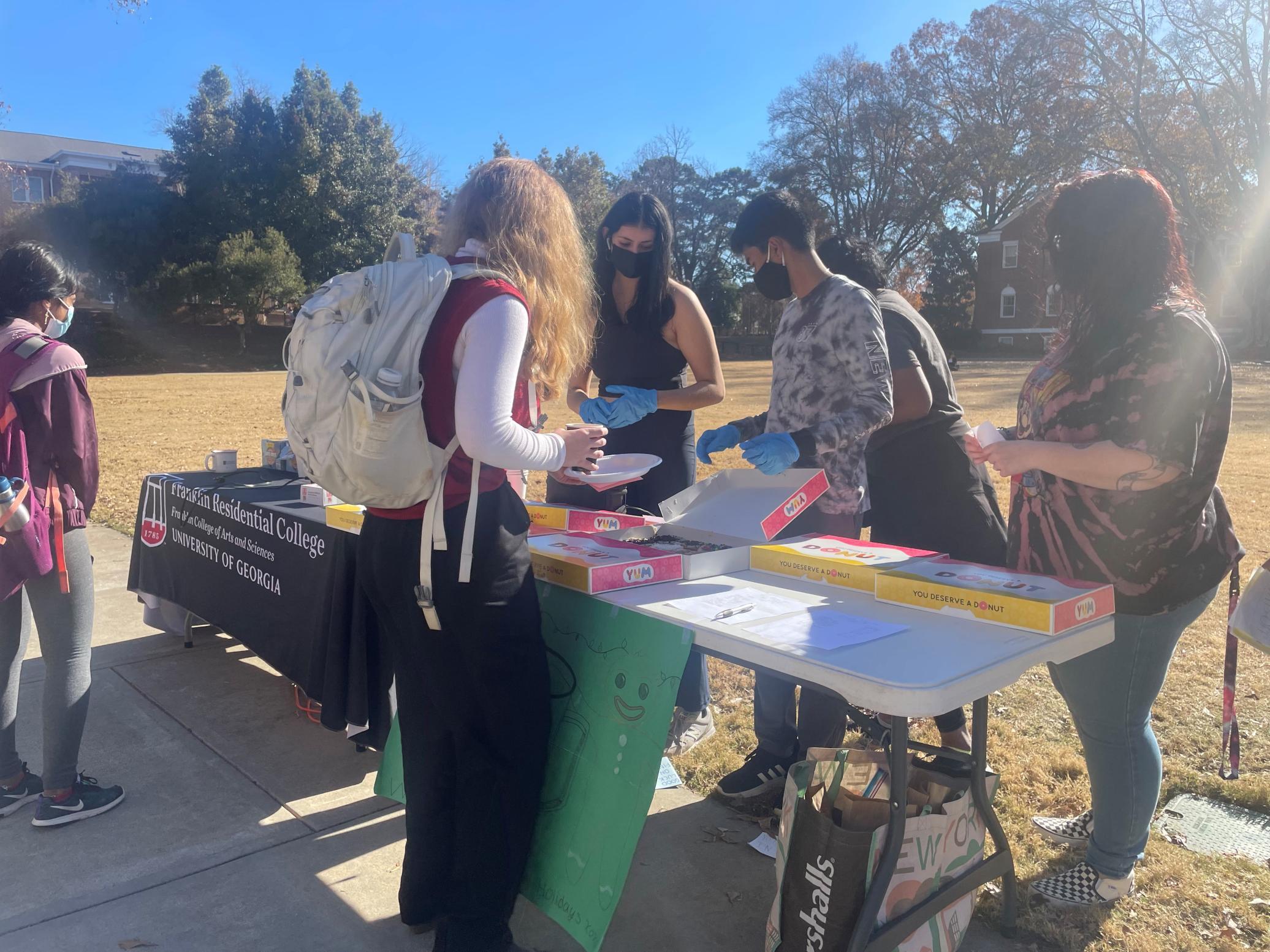 Hot Cocoa on the Quad before finals week