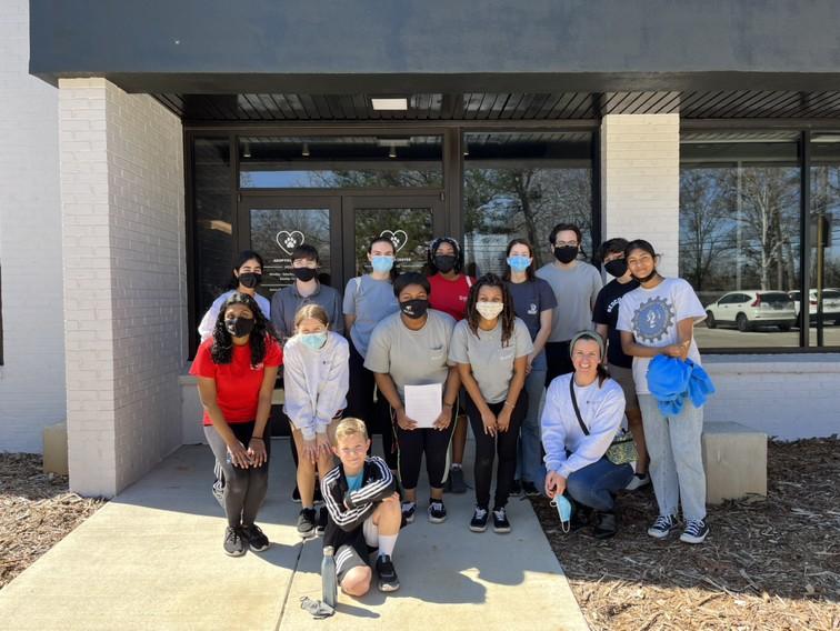 FRC in front of the Humane Society Shelter