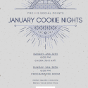 January Cookie Nights poster